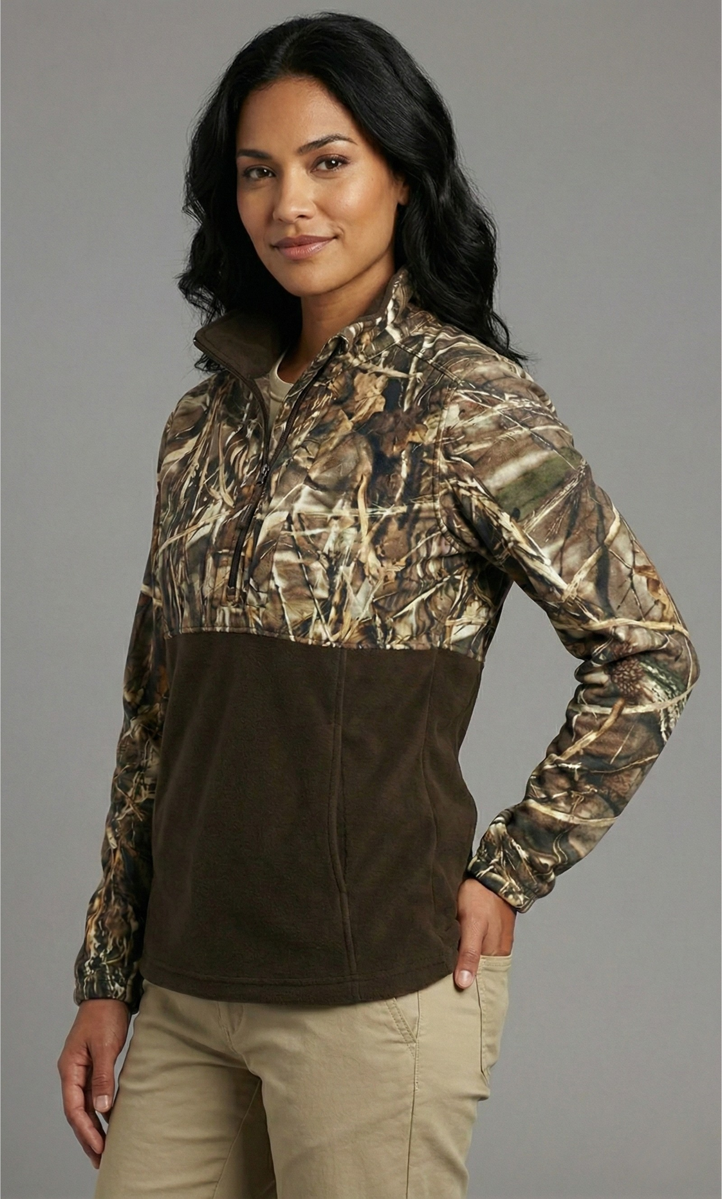 Unisex Camo Quarter-Zip